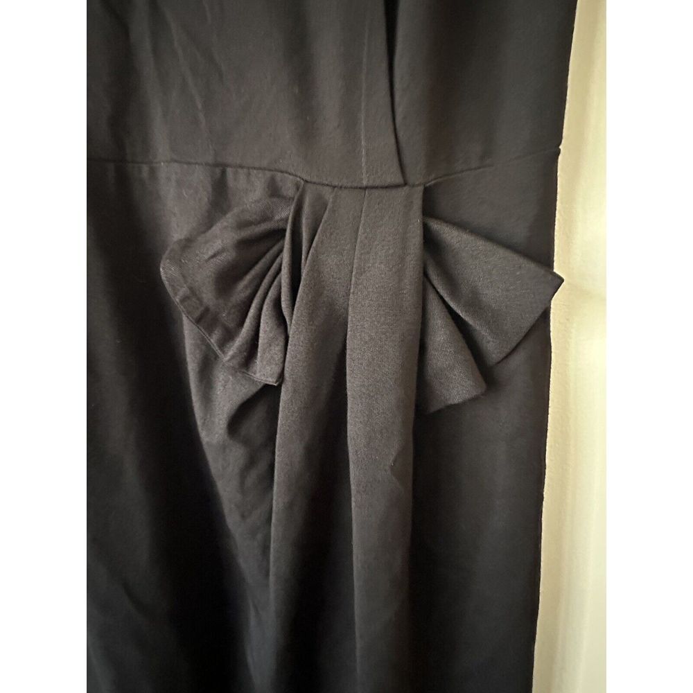 Premise Women 12 Little‎ Black Dress Faux Bow Business Formal Lined - Picture 2 of 11